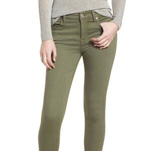 7 For All Mankind® Released Hem Ankle Skinny Jeans, Fatigue, Size 27